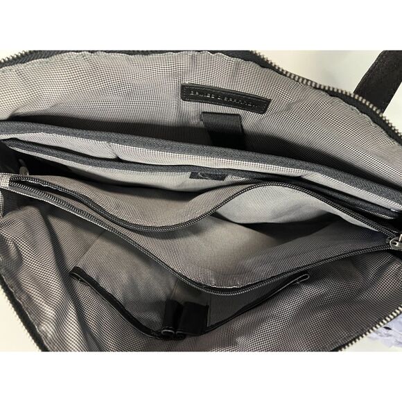 NWT Spikes and Sparrow black leather laptop bag - Picture 6 of 12